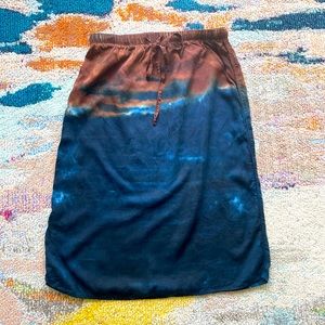 NWOT Cloth & Stone for Anthropologie Silk Midi Skirt